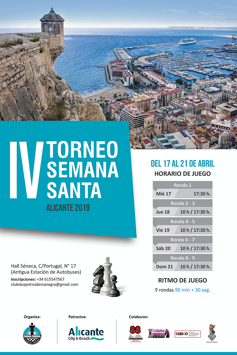 IV Torneo de Ajedrez Semana Santa 2019